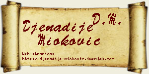 Đenadije Mioković vizit kartica